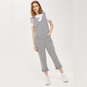 Gingham Jumpsuit by Topshop, Size US2, Black and White